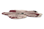 Brink & Campman Ted Baker Shaped Magnolia Rug Burgundy