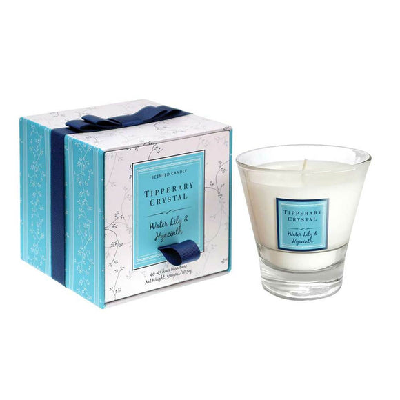 Tipperary Crystal Water Lily and Hyacinth Scented Candle