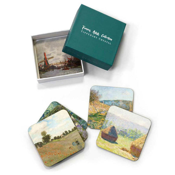 Tipperary Crystal Claude Monet Design Set of 6 Coasters