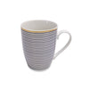 Parallel Navy Lines Mugs  Set of 6 in Hatbox