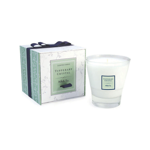 Tipperary Crystal White Tea Candle Filled Tumbler