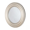 Ridges Wall Mirror Round Champagne