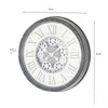 Clockworks Gears Clock Grey