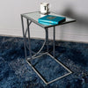 Franklin Sofa Table Mirrored Top Silver