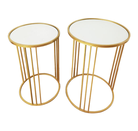 Freya set of 2 Accent Table Gold
