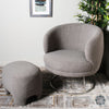 Mona Accent Chair And Footstool Set Dove Grey