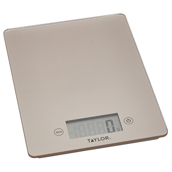 Taylor Pro Glass Digital 5Kg Kitchen Scales  Copper