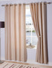 Toulon Interlined Eyelet Curtains  Sand