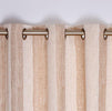 Toulon Interlined Eyelet Curtains  Sand