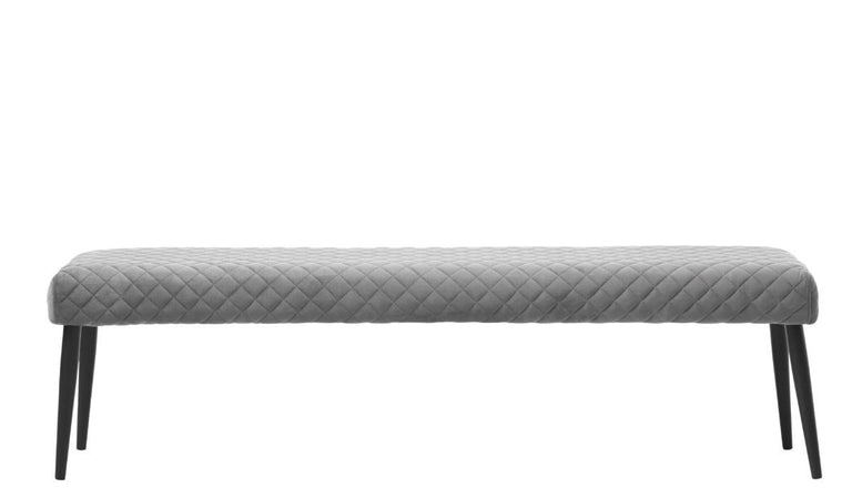 Ottowa Dining Bench Grey Velvet