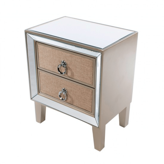 Hayden Mirrored Locker 2 Drawer