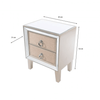 Hayden Mirrored Locker 2 Drawer