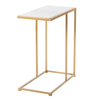 Bella Marble Top Sofa Table Gold Small