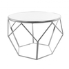 Geometric Coffee Table Mirrored Silver