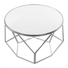 Geometric Coffee Table Mirrored Silver