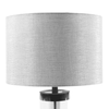 Jane Glass Cylinder Lamp SilverGrey 54cm