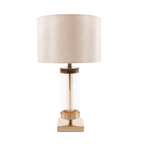 Jane Glass Cylinder Lamp BronzeGold 54cm