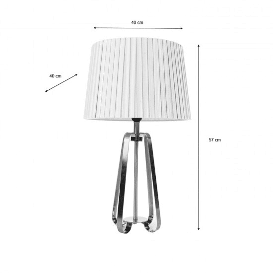 Sia Geo Lamp Silver 57cm