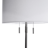 Zaria Floor Lamp Satin Silver 151cm