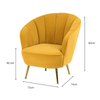 Kendall Accent Chair Mustard Yellow
