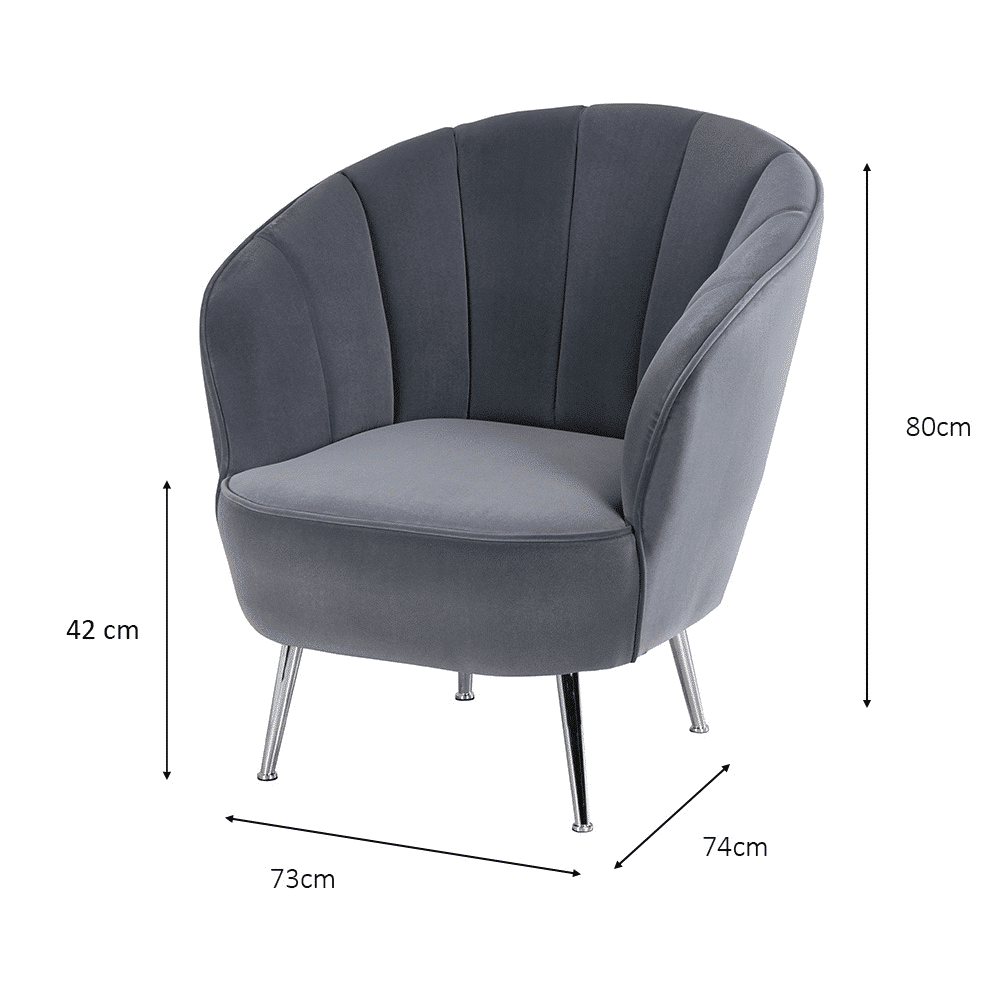 Grey bedroom deals chair the range