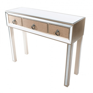 Jade Mirrored 3 Drawer Console Table