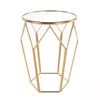 Geometric Accent Table Mirrored Gold