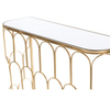 Odessa Mirrored Console Table Gold Leaf