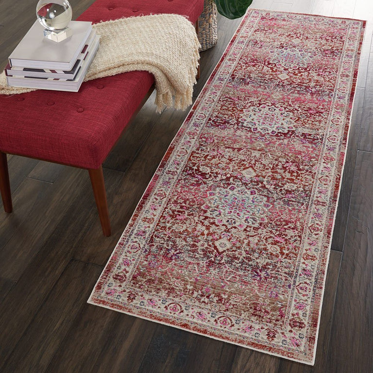 Nourison Vintage Kashan Rug 01 Red