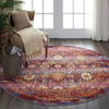 Vintage Kashan Rug 03 Red Multi