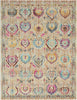 Vintage Kashan Rug 04 Ivory Multi