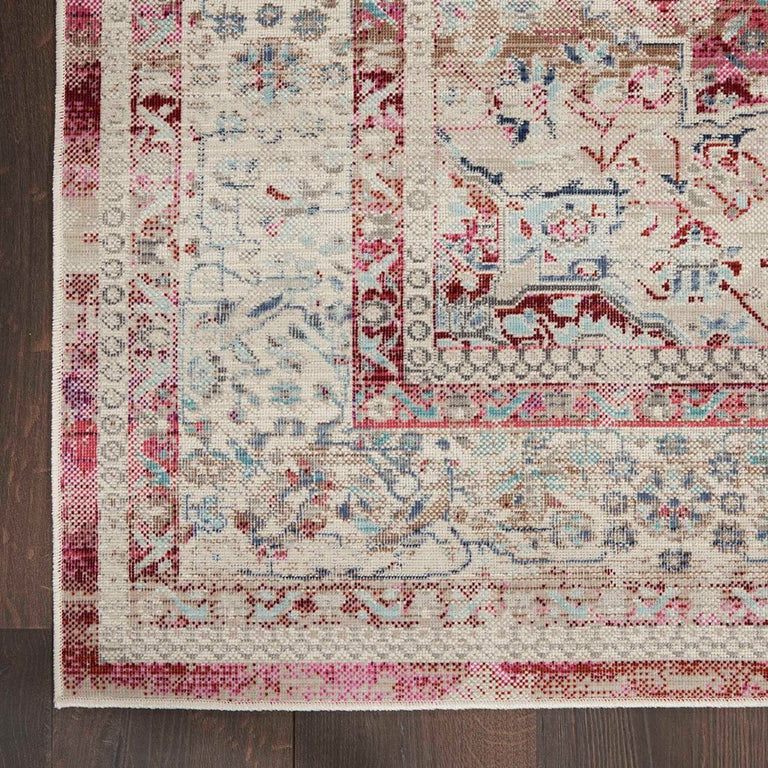 Nourison Vintage Kashan Rug 07 Red Ivory