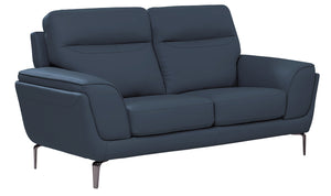 Add a touch of sophistication to your living room with the Vernazza 2 Seater Fixed Sofa in a rich indigo shade. This fixed sofa showcases a sleek design with clean lines and a comfortable seating area. The indigo upholstery brings a pop of color and character to your space, making it a stylish focal point.