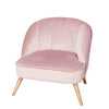 Luxury Blush Pink Velvet Chair