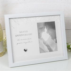 Amore Silver Anniversary Photo Frame