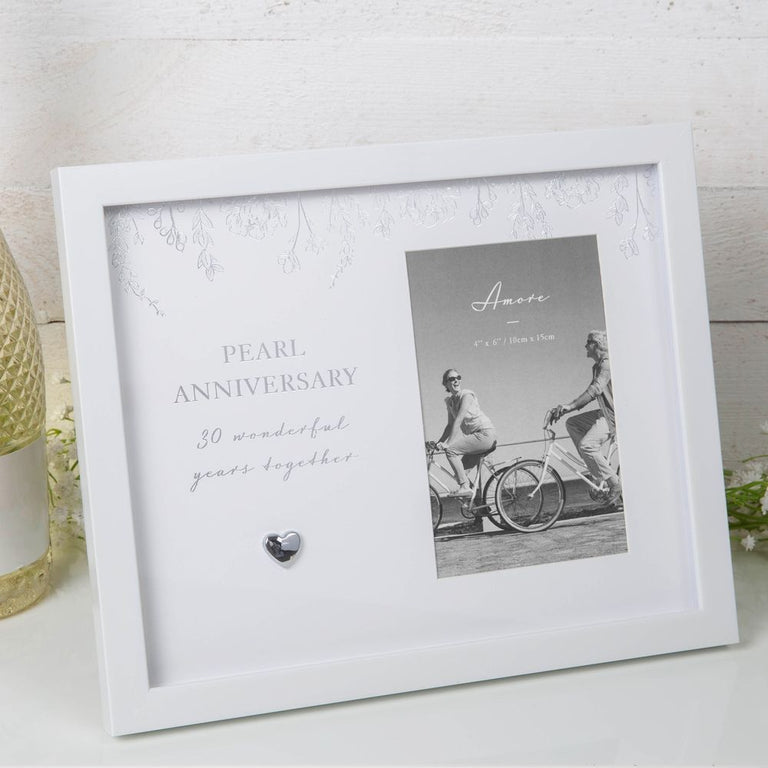 Pearl Anniversary Photo Frame