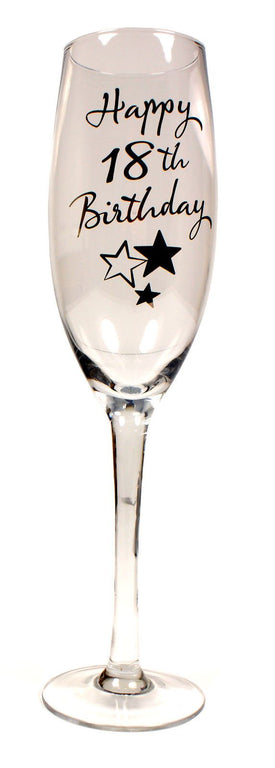 18th Birthday Champagne Flute