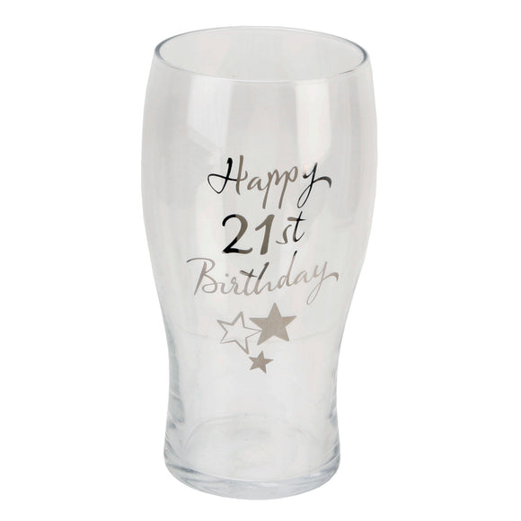 Celebrations 21st Birthday Beer Glass