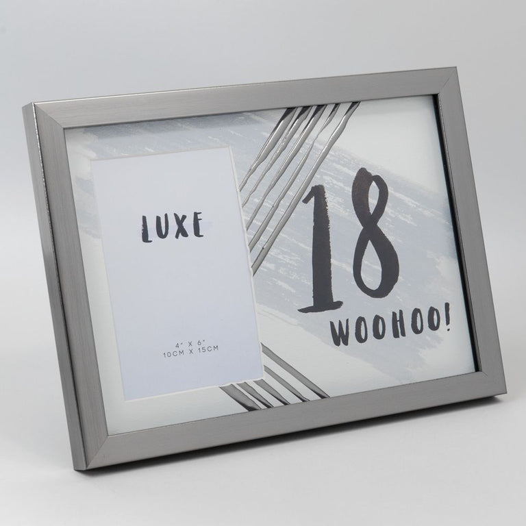 Gunmetal 18th Birthday Frame