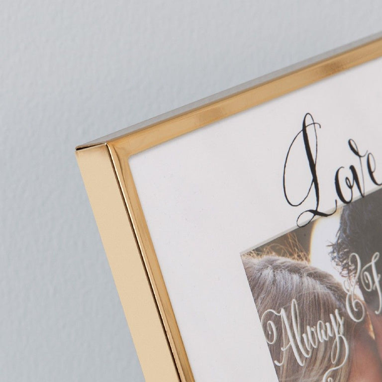 Always  Forever Engaged Gold Finish Frame