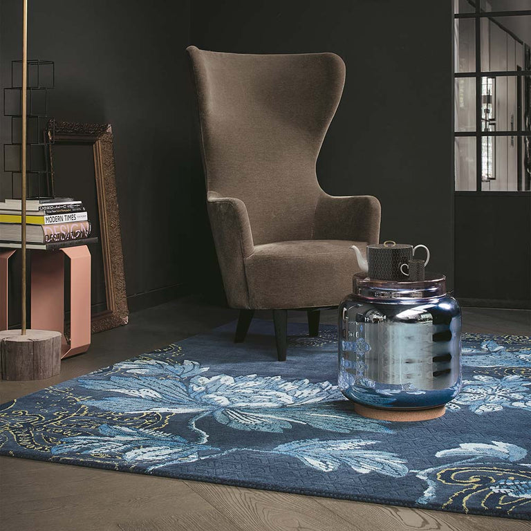 Wedgwood Fabled Floral Rug Navy