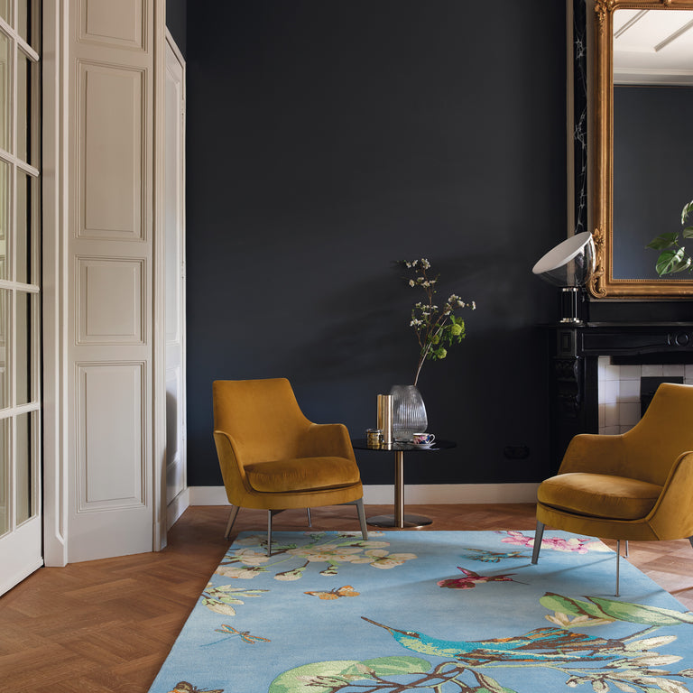 Wedgwood Hummingbird Rug Blue
