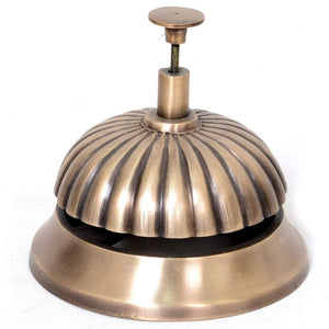 Fern Cottage Antique Brass Desk Bell