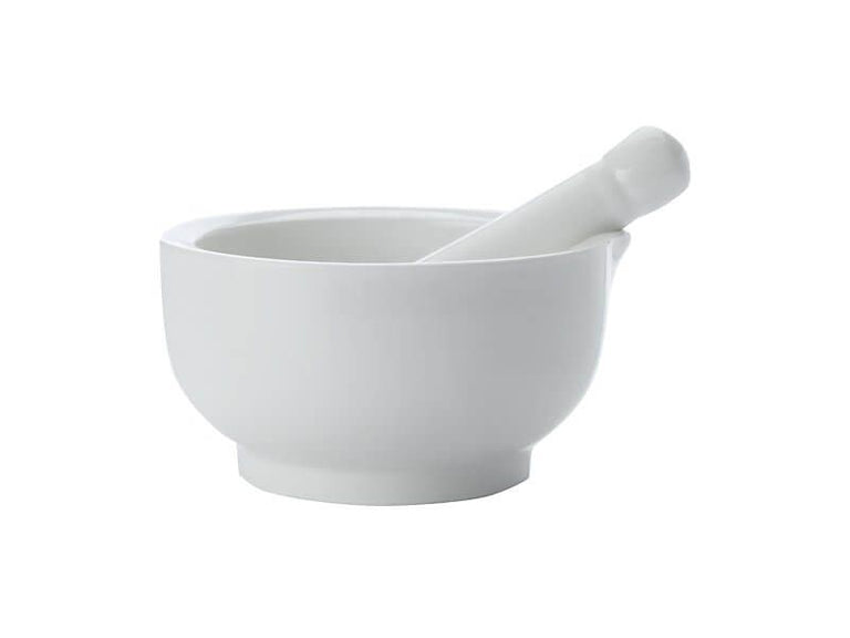 White Basics Mortar And Pestle