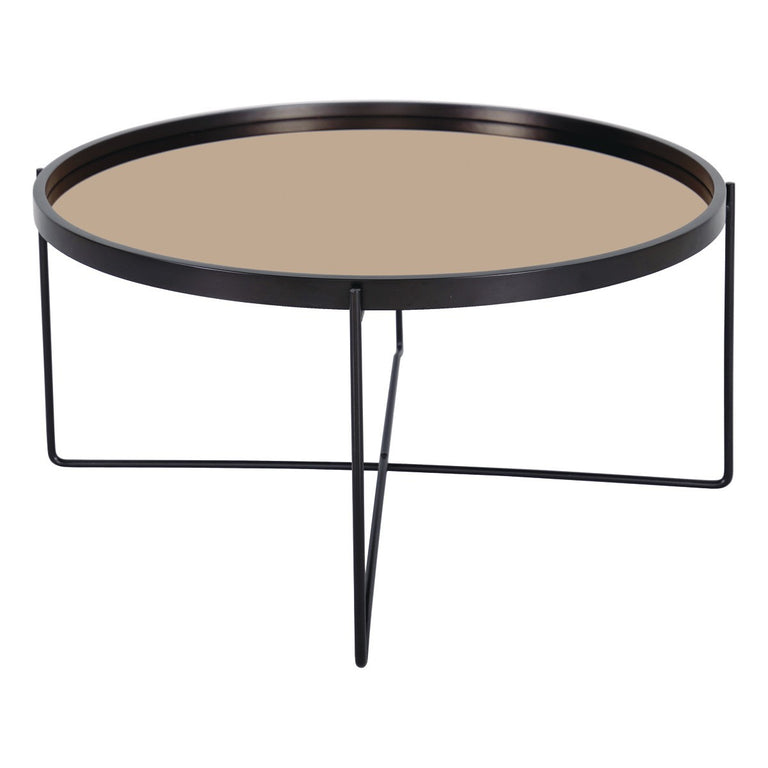 Anzio Satin Black Coffee Table