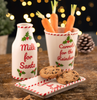 Belleek Living Santas Visit Set Milk Cookies  Carrots