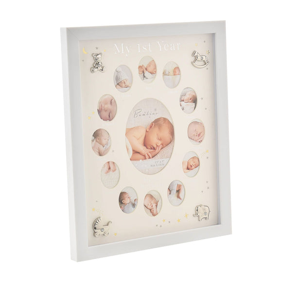 Bambino Multi Aperture First Year Frame Silver Icons