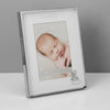 4 X 6  Bambino Silver Effect Frame With Teddy  Godchild