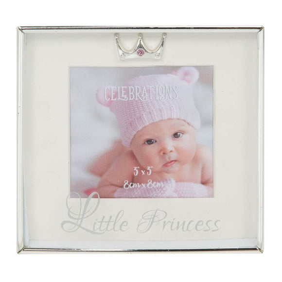 3 X 3  Silver Plated Box Frame  Little Princess