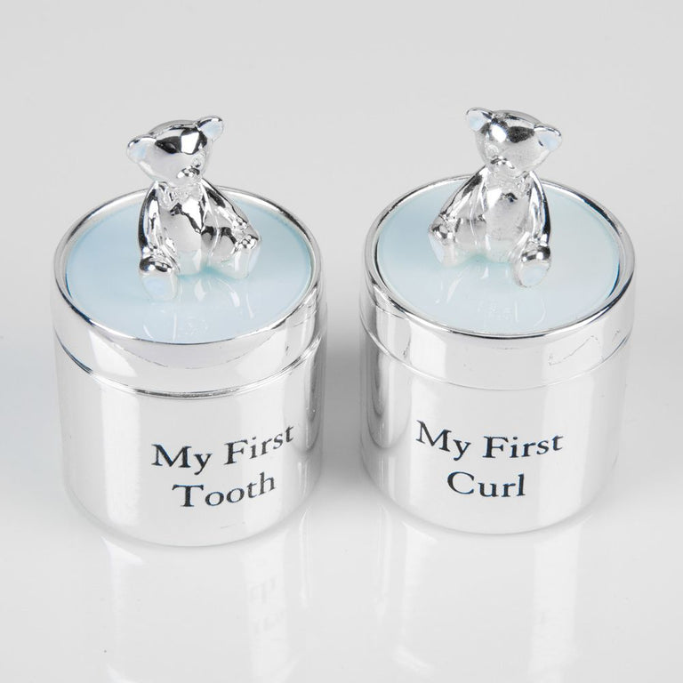 Bambino Silver Plated First Tooth  Curl Box Set